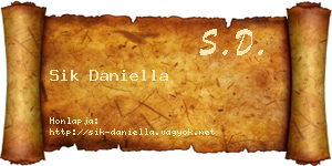 Sik Daniella névjegykártya